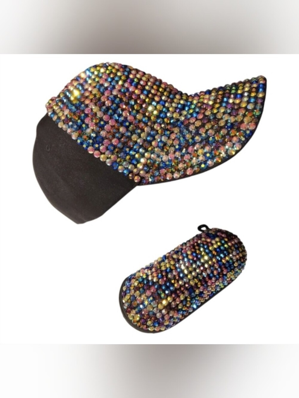 Rhinestone Cap and Case Set